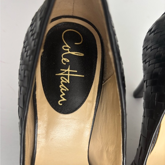 Cole Haan black woven heels - Picture 6 of 15